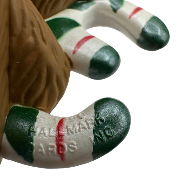 My 3rd Christmas 93 Bear Ornament With Candy Cane Holiday Decoration Childs - Picture 7 of 10